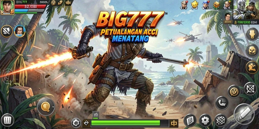 Tampilan gameplay intens dari BIG777 dalam aksi.