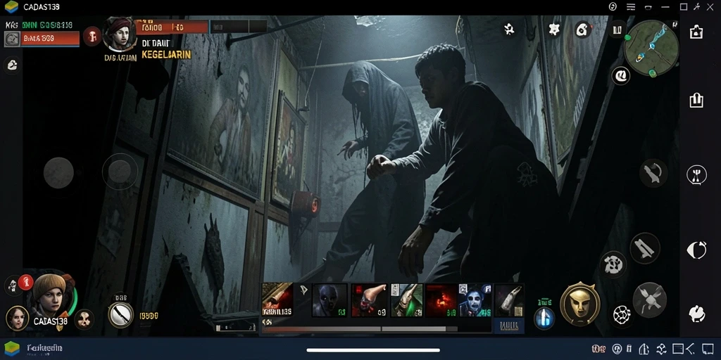 Gameplay menegangkan dalam suasana gelap di CADAS138.