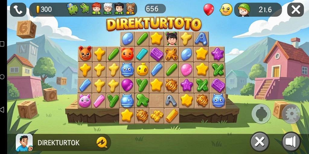 Screenshot game DIREKTURTOTO menampilkan gameplay Puzzle yang menarik.