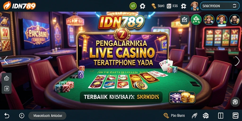 Tampilan gameplay Live Casino yang menegangkan dan interaktif.