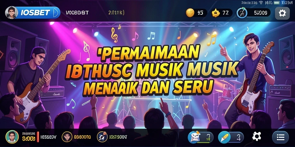 Tampilan gameplay IOSBET yang seru dengan berbagai genre musik.