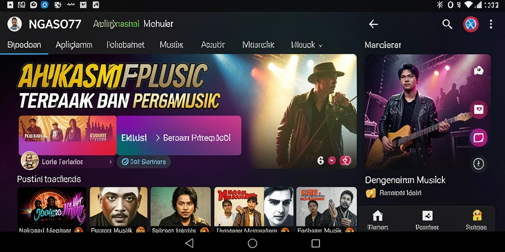 Tampilan gameplay musik yang seru di NGASO77.