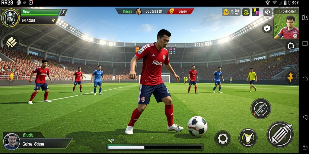 Screenshot gameplay RR33 yang menampilkan aksi olahraga seru.