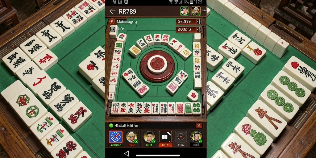 Screenshot gameplay RR789 menampilkan keseruan permainan Mahjong.