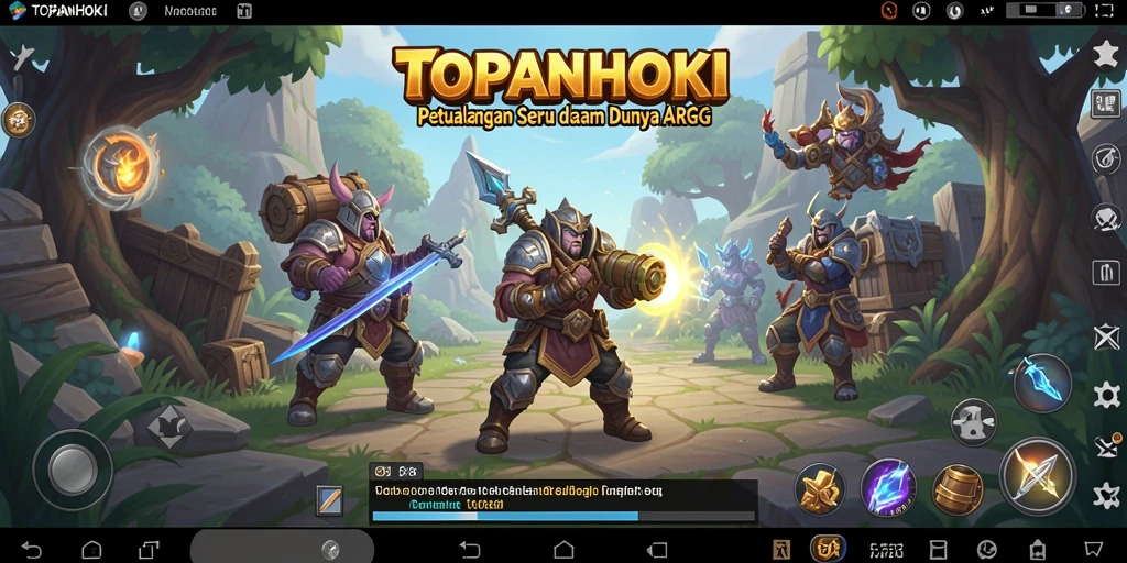 Tangkapan layar gameplay menampilkan pertempuran mendebarkan dalam TOPANHOKI.