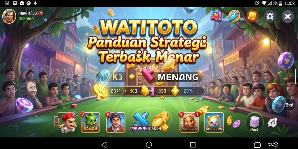Tampilan gameplay menarik di WATITOTO dengan pertempuran strategis.